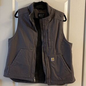 Women’s Carhartt Charcoal Sherpa-Lined Vest